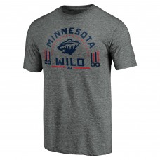 Футболка Minnesota Wild Heathered Gray Team Freedom Tri-Blend