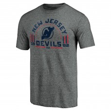 Футболка New Jersey Devils Heathered Gray Team Freedom Tri-Blend