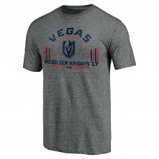 Футболка Vegas Golden Knights Heathered Gray Team Freedom Tri-Blend