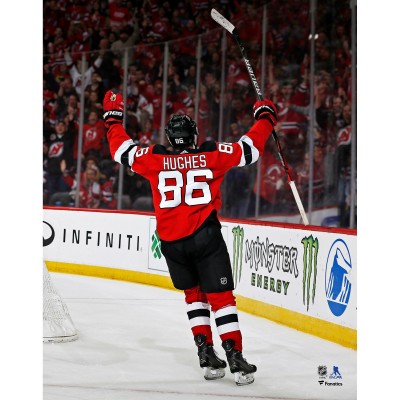 Unsigned New Jersey Devils Jack Hughes Fanatics Authentic Goal Celebration Photograph
