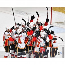 Unsigned Calgary Flames Fanatics Authentic 2019-20 Team Celebration Photo