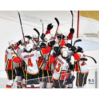 Unsigned Calgary Flames Fanatics Authentic 2019-20 Team Celebration Photo