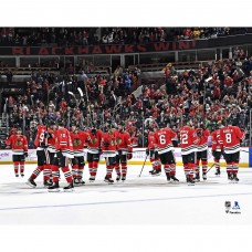 Unsigned Chicago Blackhawks Fanatics Authentic 2019-20 Team Celebration Photo
