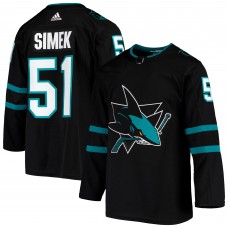 Radim Simek San Jose Sharks Adidas Alternate Authentic Jersey - Black