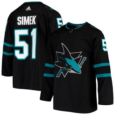 Игровая джерси Radim Simek San Jose Sharks Adidas Alternate - Black
