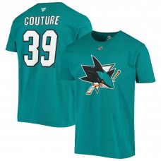 Футболка Logan Couture San Jose Sharks Player Name and Number - Teal