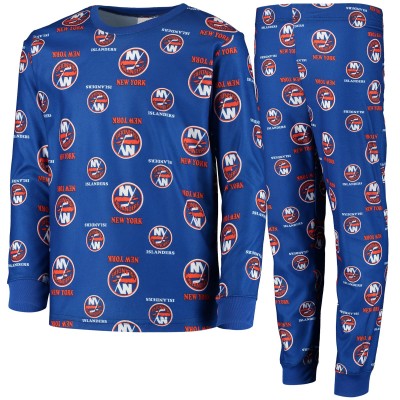 Детская пижама New York Islanders Allover Print - Royal
