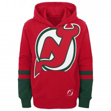 New Jersey Devils Youth Special Edition Big Logo Pullover Hoodie - Red