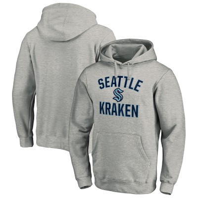 Толстовка Seattle Kraken Fanatics Victory Arch Team Fitted - Heather Gray