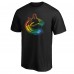 Vancouver Canucks Black Team Pride Logo T-Shirt
