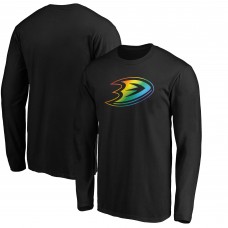 Футболка с длинным рукавом Anaheim Ducks Team Pride Logo - Black