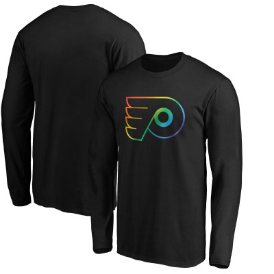 Футболка с длинным рукавом Philadelphia Flyers Team Pride Logo - Black