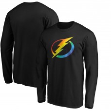 Футболка с длинным рукавом Tampa Bay Lightning Team Pride Logo - Black