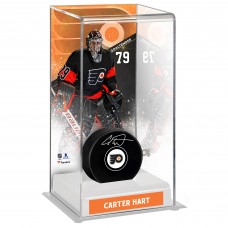 Шайба с автографом в подарочном кейсе Carter Hart Philadelphia Flyers Fanatics Authentic