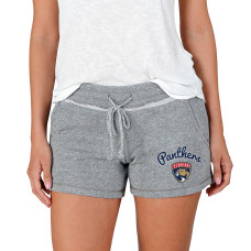 Женские шорты Florida Panthers Concepts Sport Gray Mainstream Terry