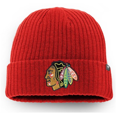Шапка Chicago Blackhawks Core Primary Logo Cuffed Knit - Red