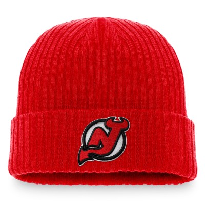 Шапка New Jersey Devils Fanatics Red Core Primary Logo Cuffed Knit