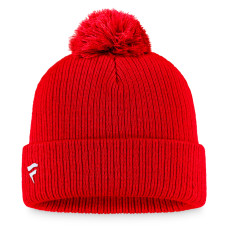 Джерси New Devils Fanatics Red Primary Logo Cuffed Knit Hat with Pom Джерси New Devils Fanatics Red Primary Logo Cuffed Knit Hat with Pom