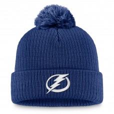 Шапка с помпоном Tampa Bay Lightning Fanatics Blue Primary Logo