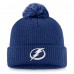 Шапка с помпоном Tampa Bay Lightning Fanatics Blue Primary Logo
