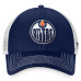 Бейсболка Edmonton Oilers Fanatics Navy/White Core Primary Logo Trucker