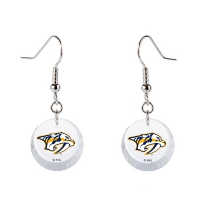 Серьги Nashville Predators Swarovski Womens Team Logo