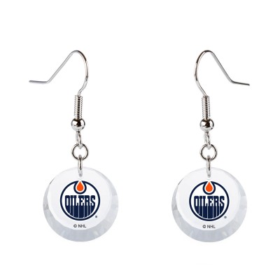 Edmonton Oilers Swarovski Womens Team Logo Earrings