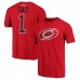 Carolina Hurricanes Red Greatest Dad Tri-Blend T-Shirt