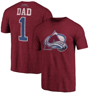Футболка Colorado Avalanche Greatest Dad Tri-Blend - Burgundy