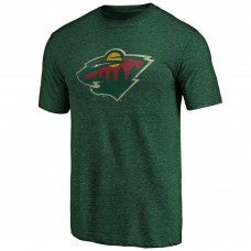 Футболка Minnesota Wild Green Greatest Dad Tri-Blend