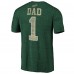 Футболка Minnesota Wild Green Greatest Dad Tri-Blend