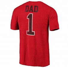 Футболка New Jersey Devils Greatest Dad Tri-Blend - Red