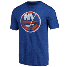 New York Islanders Royal Greatest Dad Tri-Blend T-Shirt