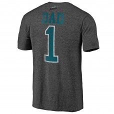 Футболка San Jose Sharks Charcoal Greatest Dad Tri-Blend