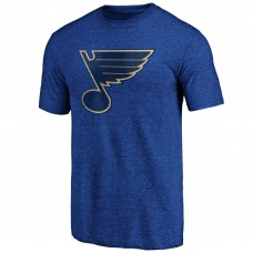 St. Louis Blues Blue Greatest Dad Tri-Blend T-Shirt