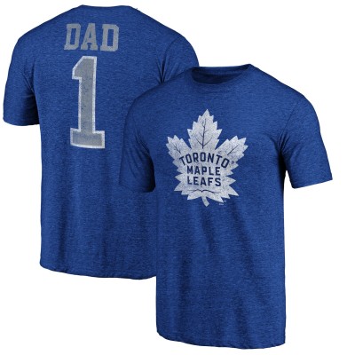 Футболка Toronto Maple Leafs Greatest Dad Tri-Blend - Blue