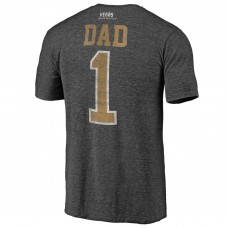 Футболка Vegas Golden Knights Charcoal Greatest Dad Tri-Blend