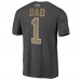 Футболка Vegas Golden Knights Charcoal Greatest Dad Tri-Blend
