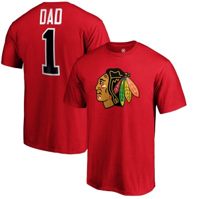 Футболка Chicago Blackhawks #1 Dad - Red