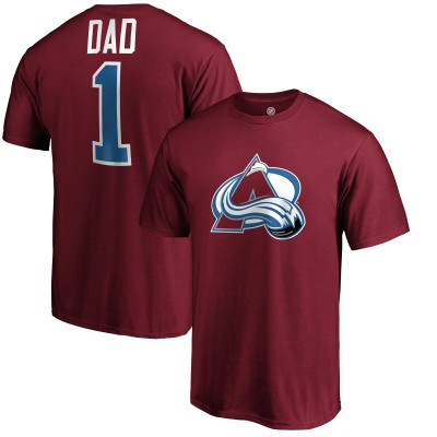 Футболка Colorado Avalanche #1 Dad - Burgundy