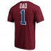 Футболка Colorado Avalanche #1 Dad - Burgundy