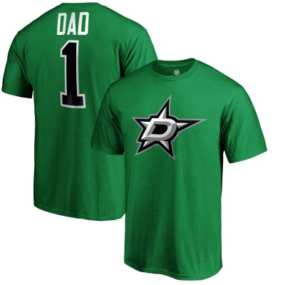 Футболка Dallas Stars #1 Dad - Kelly Green