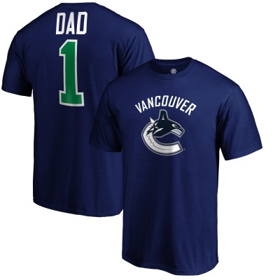 Футболка Vancouver Canucks #1 Dad - Blue