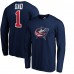 Футболка с длинным рукавом Columbus Blue Jackets #1 Dad - Navy