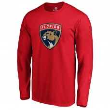 Florida Panthers #1 Dad Long Sleeve T-Shirt - Red
