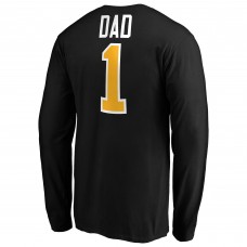 Pittsburgh Penguins Black #1 Dad Long Sleeve T-Shirt