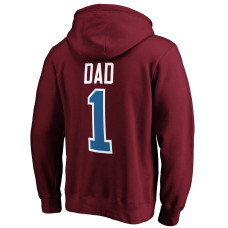 Colorado Avalanche Burgundy #1 Dad Pullover Hoodie Colorado Avalanche Burgundy #1 Dad Pullover Hoodie