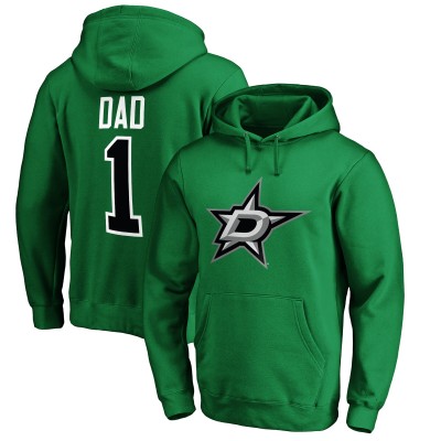 Толстовка Dallas Stars #1 Dad - Kelly Green