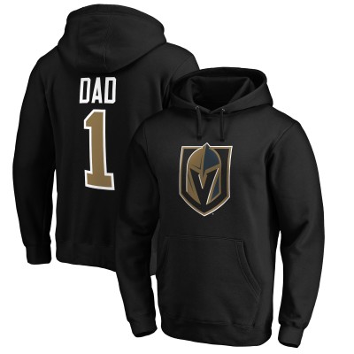 Vegas Golden Knights Black #1 Dad Pullover Hoodie