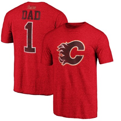 Футболка Calgary Flames Greatest Dad Tri-Blend - Red